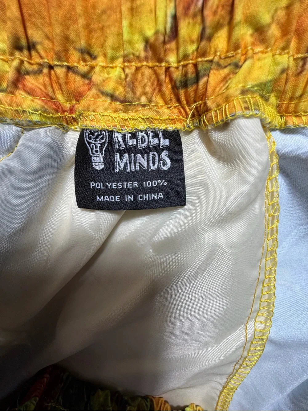 NWT Polyester 3XL Rebel Minds Van Gogh Artwork Print Swim Trunks Shorts